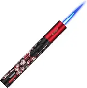 FOJI Butane Torch Lighters,jet lighter,torch lighter, 6-inch Refillable Pen Lighter Adjustable Jet Flame Butane Lighter for Grill BBQ Camping (Gas Not Included)