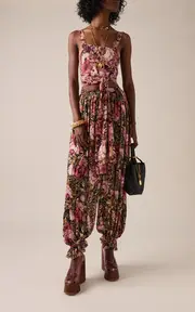 [Chloé] Organic Silk Charmeuse Balloon Pants