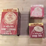 Rare Bernardin Canning Caps And Lids In Original Boxes