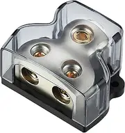 0/2/4 AWG Gauge Power Distribution Block 1/0 Gauge in - 2 x 4 Gauge Out