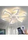 Modern Ceiling Fan with Lights and Remote Control, 32" White-6 Leaves- NEW!!!