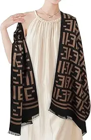 [EXTREE] Scarfs for Women Pashmina Silky Shawl Wrap for Evening Dressing Blanket Open Front Poncho Cape