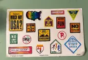 Vintage 1990s Highlights Stickers Which Way USA