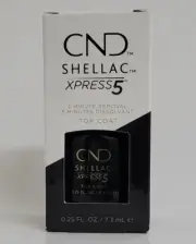 CND Shellac Xpress5 Top Coat - 5 Minute Removal - 7.3 ml/.25 oz - NEW IN BOX