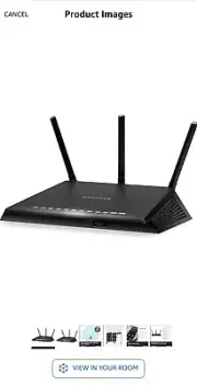 NETGEAR Nighthawk AC1750 Smart Wi-Fi gaming Router Wireless Speed R6700