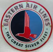 Eastern Air Lines The Great Silver Fleet 12" Metal Sign