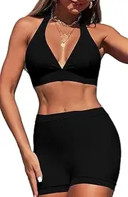 [SEAUR] Women Bikini Sets Tankini Swimsuits Modest Swimwear Surf Suit Two Piece Swimsuit