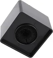 Microphone Square Station Compact Portable Black ABS for Interview Meeting 41mm