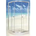 《 阿如柑仔店 》浴室拉門 圓弧型 雙開式 強化玻璃 淋浴門 ✿ 含到府安裝
