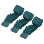 3 Rolls Silk Satin Ribbon, 1.5" 7 Yards Chiffon Fabric Ribbon Blue