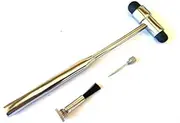 Neurological Reflex Hammer - 6" Stainless Steel, Silver, 0.085 kg