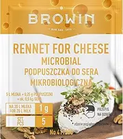 Browin 411200 Microbiological Powdered Cheese Lab 5 x 1 Cow, Goat and Soy Milk (1 g to 20 L) Vegetarian Product Activity 2 250 IMCU/ml