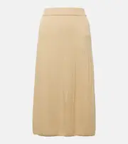 [Joseph] Joseph Ribbed-knit wool midi skirt AU 8 yellow