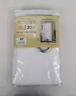 SKL Home Sunsafe UPF 30 One Window Grommet Panel Curtain White 40"W x 95"L