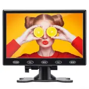 US-7" HD Display Small Portable Monitor LCD Screen AV VGA HDMI Security Speaker