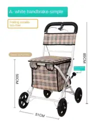 Steel Rollator Walker for Adult Mobility Impairment Foldable Adjustable Handles Rolling Walker for Seniors Mini style
