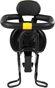 Daseeme Safety Child Bicycle Seat Bike Front Baby Seat Kids dle with Foot Pedals Support Back Rest for MTB Road Bike