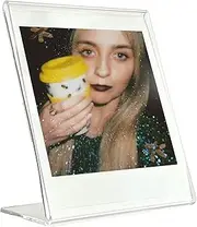 NONS Photo Frame for Instant Film Wide, Sqaure, Polaroid 600, i-Type, POP, SQ - 3 Pcs Clear Acrylic Sign Holder (Clear, Square)