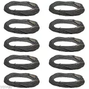 10PACK 1/4 male plug mono TO 3pin XLR FEMALE 15ft foot mic microphone cable cord