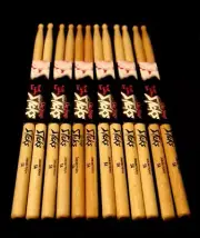 On Stage Drum Sticks 5A - 6 Sets Hickory New