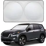 Maro Car Windshield Sun Shade with Steering Wheel Cover, Car Sun Visor, Large