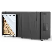Firewood Rack Outdoor with Cover, 8FT Wood Rack for Firewood Indoor, Waterproof