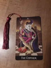 The Emperor-Deviant Tarot Bookmark Oracle Card Art Deck Gift, Purified & Charged