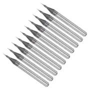 1x0.2mm Tungsten Carbide CNC End Mill CNC Router Bits Right Hand 10pcs