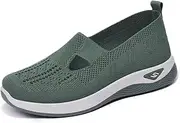 [Generic] Women Footwear Orthopedic Sneakers Woven Breathable Running Shoes Arch Support Walking Shoes Soft Sole Shoes Cloud Slide Orthopedic