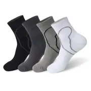 Mens Compression Socks with 8-10 4 White+light Greygreen+black+dark Grey