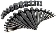 [BIGTEDDY] 36pcs Ear Stretching Kit Plug Set Stretch Ear Taper Expander Stretcher Tapers