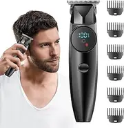 Hair Clippers For Men Professional - Lcd Display Barber Clippers For Hair |16.1x4.5x2cm Non-Slip Machine With Ergonomic Handle For Grooming Personal Haircut Kids Shaving