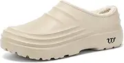 [axodsnl] Armadillo Clogs, Armadillo Chef Shoes for Women Men, Unisex Warm cWaterproof Non-Slip Kitchen Nurses Work Shoes(White,41)