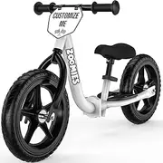'Zoomies Folding 12'' Toddler Balance Bike for 2 to 5 Year Olds Foldable Easy to Take On The Go w/Carrying Strap'