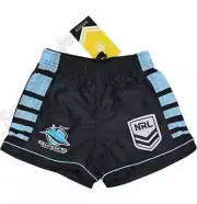 Cronulla Sharks 2025 NRL Kids Supporter Footy Shorts