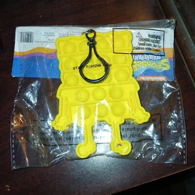 Brand New Spongebob Squarepants Popper Fidget Keychain