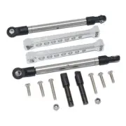GPM Aluminum Rear Sway Bar & Stainless Steel Linkage Silver : Losi Lasernut U4
