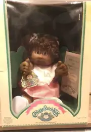 New In Box 1985 Cabbage Patch Kid African American Girl 2 Ponies 1 Tooth Hm #5
