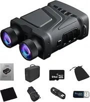 HD Screen Thermal Binoculars - 5-Gear Adjustable High-Resolution Vision Binoculars | Flashlight HD Display Goggles with 3 Inch Large Screen for Security and Wildlife Observation