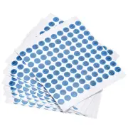 Round Number Stickers, 10mm Dia Number 1-100 Coated Paper Label 15 Sheets Blue