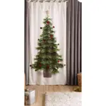😺北極貓的藏寶屋😺購自英國 仿真活動式立體小絨球聖誕樹窗簾 掛式聖誕樹 聖誕樹掛布 窗簾式聖誕樹