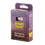 Dragon Shield Board Game Sleeves - Clear Non-Glare - European Standard 59x92mm 100ct