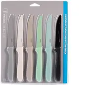 H&H Set of 6 Steel Blade Knives with Non-Stick Coating