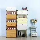 12 Pairs Shoe Storage Cabinet Organiser Cupboard Wardrobe Dustproof Shoe Boot