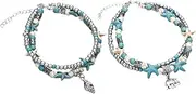 BESTYASH Unique Shell Elephant Design Anklet Chain for Women Foot Jewelry Elegant Ankle Decor Anklets for Women