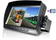 Reverse Camera Kit with 7" Twin Display, 2 Cameras, DVR Recording