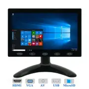 Touch Buttons 7" inch LCD Monitor HD Display Screen w/ Speaker HDMI/AV/VGA Input