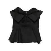[Alexander McQueen] Alexander McQueen-Top Nero-Donna 40 IT