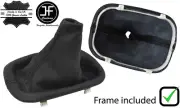 BLACK STITCH LEATHER GEAR BOOT WITH PLASTIC FRAME FITS BMW 5 SERIES E28 81-87 (for: BMW)