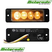 Warning Lights, Warning Light Mini Strobe LED Amber 4-Di